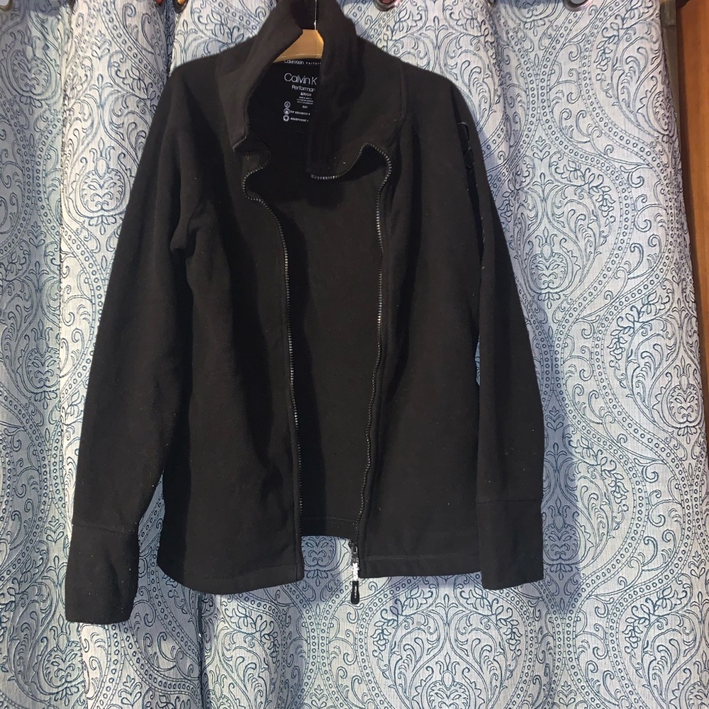 Calvin Klein black zip up jacket